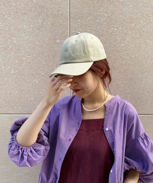 DouDou(ドゥドゥ)の「キャップ(ハット・レディース・ベージュ/ブラック・F)」の1枚目の写真