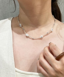 Lattice | ビーズフラワーネックレス(ネックレス)