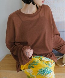 DHOLIC | リネン混ルーズTシャツ(Tシャツ/カットソー)