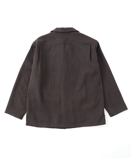 Jieda（ジエダ）の「STRIPE OPEN COLLAR SHIRT（）」 - WEAR