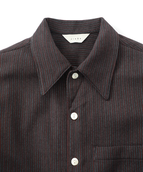 Jieda（ジエダ）の「STRIPE OPEN COLLAR SHIRT（）」 - WEAR