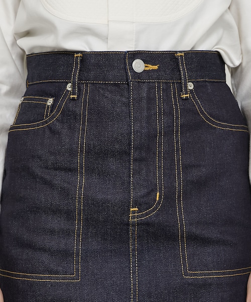 beautiful people（ビューティフルピープル）の「セルヴィッジデニムフィッシュテイルスカート（その他・レディース・BLACK/BLUE・34/36）」の6枚目の写真