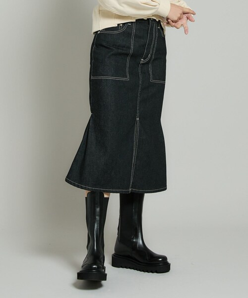 beautiful people（ビューティフルピープル）の「セルヴィッジデニムフィッシュテイルスカート（その他・レディース・BLACK/BLUE・34/36）」の13枚目の写真