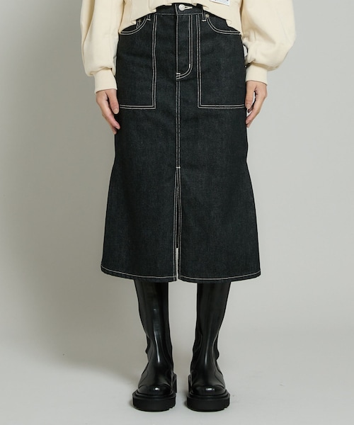 beautiful people（ビューティフルピープル）の「セルヴィッジデニムフィッシュテイルスカート（その他・レディース・BLACK/BLUE・34/36）」の12枚目の写真