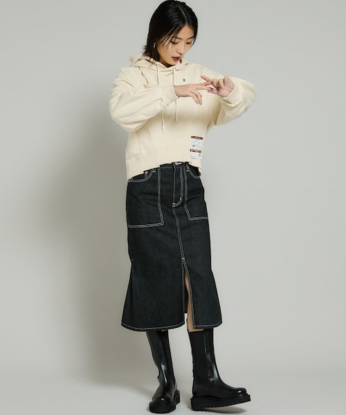 beautiful people（ビューティフルピープル）の「セルヴィッジデニムフィッシュテイルスカート（その他・レディース・BLACK/BLUE・34/36）」の18枚目の写真