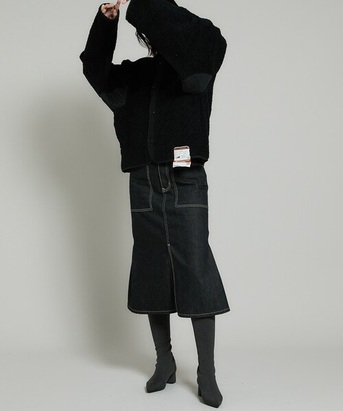 beautiful people（ビューティフルピープル）の「セルヴィッジデニムフィッシュテイルスカート（その他・レディース・BLACK/BLUE・34/36）」の19枚目の写真