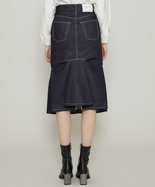 beautiful people（ビューティフルピープル）の「セルヴィッジデニムフィッシュテイルスカート（その他・レディース・BLACK/BLUE・34/36）」の4枚目の写真