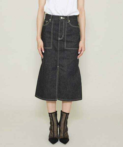 beautiful people（ビューティフルピープル）の「セルヴィッジデニムフィッシュテイルスカート（その他・レディース・BLACK/BLUE・34/36）」の14枚目の写真