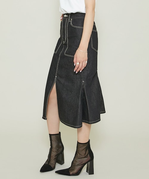 beautiful people（ビューティフルピープル）の「セルヴィッジデニムフィッシュテイルスカート（その他・レディース・BLACK/BLUE・34/36）」の17枚目の写真