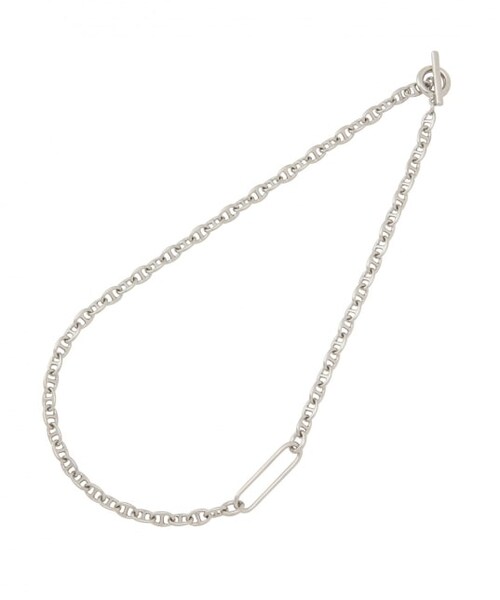 JUNRED（ジュンレッド）の「ジョイントチェーンネックレス（アクセサリー・レディース・シルバー/シルバー系・F）」の2枚目の写真