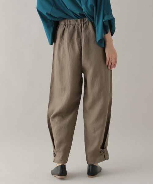 studio CLIP（スタディオクリップ）の「《Natural by studio CLIP》リネンBIGポケットパンツ（パンツ・スモーク/アイボリー/ベージュ・F）」の10枚目の写真