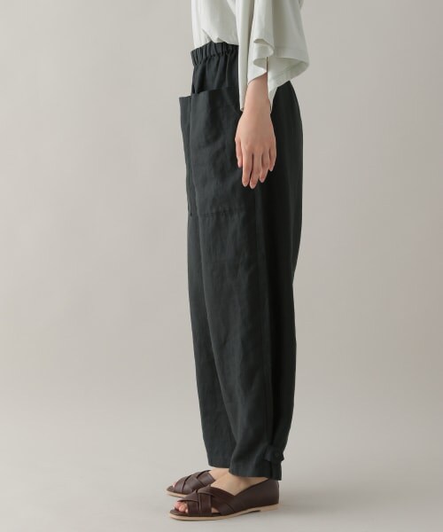 studio CLIP（スタディオクリップ）の「《Natural by studio CLIP》リネンBIGポケットパンツ（パンツ・スモーク/アイボリー/ベージュ・F）」の14枚目の写真