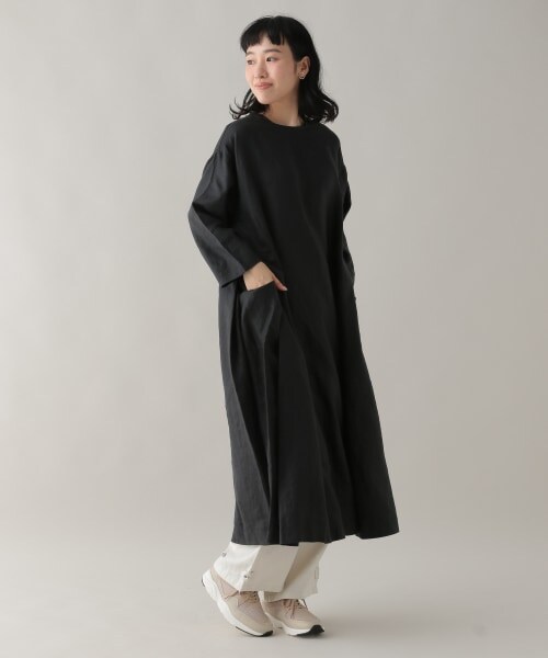 studio CLIP（スタディオクリップ）の「《Natural by studio CLIP》リネンBIGポケットパンツ（パンツ・スモーク/アイボリー/ベージュ・F）」の6枚目の写真