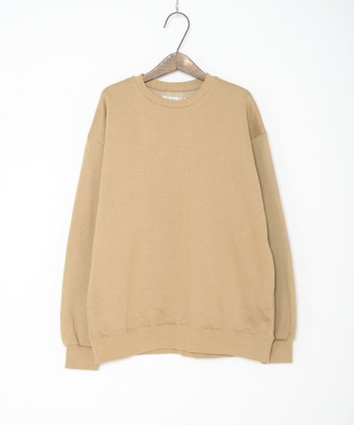 Crisp yours（クリスプユアーズ）の「オーバークルーネックスウェット[y1ak285b]（スウェット・レディース・ベージュ/グリーン/グレー/アイボリー・FREE）」の7枚目の写真