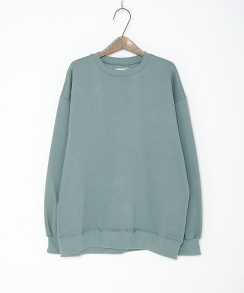 Crisp yours（クリスプユアーズ）の「オーバークルーネックスウェット[y1ak285b]（スウェット・レディース・ベージュ/グリーン/グレー/アイボリー・FREE）」の8枚目の写真
