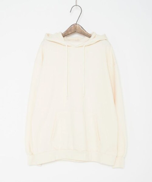 Crisp（クリスプ）の「ビッグフーディー[c1ak2988b]（パーカー・レディース・ブルー/アイボリー/チャコールグレー・FREE）」の4枚目の写真