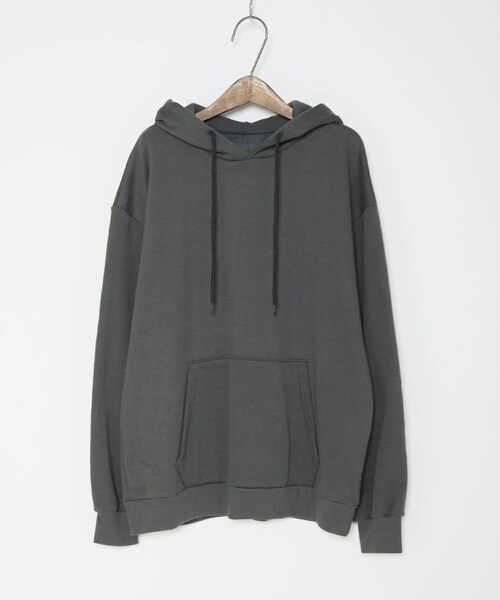 Crisp（クリスプ）の「ビッグフーディー[c1ak2988b]（パーカー・レディース・ブルー/アイボリー/チャコールグレー・FREE）」の5枚目の写真