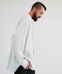 LIDNM | VISCOSE STRIPE WIDE SHIRT(シャツ/ブラウス)