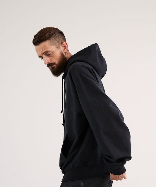 LIDNM（リドム）の「WIDE LOOSE PARKA（パーカー・メンズ・グレー・M/L）」の4枚目の写真