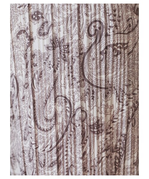 Green Parks(グリーンパークス)の「・novem 9 ペイズリーptプリーツパンツ(パンツ・グレー/チャコールグレー/ブラウン・F)」の7枚目の写真