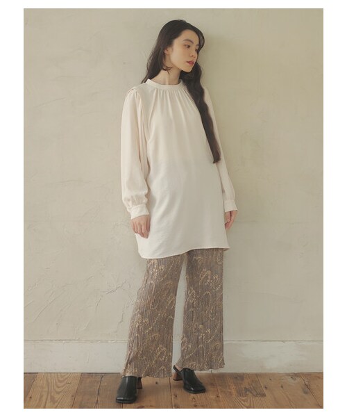 Green Parks(グリーンパークス)の「・novem 9 ペイズリーptプリーツパンツ(パンツ・グレー/チャコールグレー/ブラウン・F)」の11枚目の写真