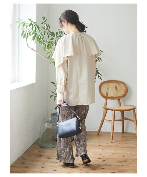 Green Parks(グリーンパークス)の「・novem 9 ペイズリーptプリーツパンツ(パンツ・グレー/チャコールグレー/ブラウン・F)」の15枚目の写真