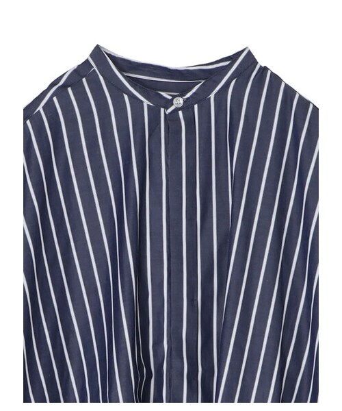 Green　Parks（グリーンパークス）の「イージーケアシャツワンピース（ワンピース/ドレス・オフホワイト/グレーベージュ/ストライプネイビー/ストライプベージュ・F）」の20枚目の写真