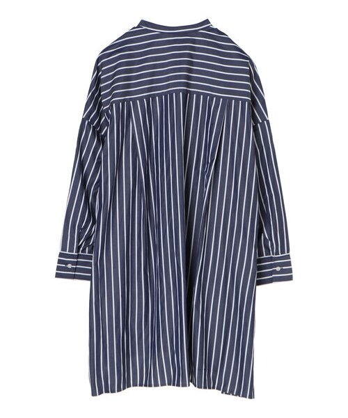 Green　Parks（グリーンパークス）の「イージーケアシャツワンピース（ワンピース/ドレス・オフホワイト/グレーベージュ/ストライプネイビー/ストライプベージュ・F）」の19枚目の写真