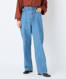 CIAOPANIC | 【UNSPARE/アンスペア】リメイク風ハイウエストストレートデニムパンツ(デニムパンツ)