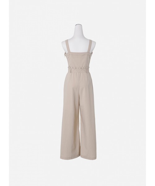 Marjorie（マージョリー）の「夏的恩典，特色壓線花苞造型連身褲（パンツ・レディース・橘/杏・XS/S/M/L）」の18枚目の写真