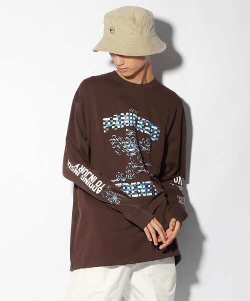 PAGEBOY(ページボーイ)の「アメコミフウロンT【WEB先行アイテム】(トップス・オフホワイト/グレー/ブラウン・M/L)」の3枚目の写真