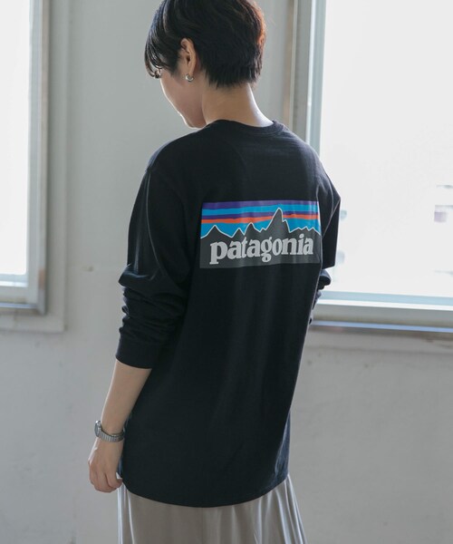 patagonia(パタゴニア)の「patagonia Long-Sleeve P-6 Logo Re-T-Shirts(その他・メンズ・BLK/CNY/GLH/WHI・S/M/L/XL)」の8枚目の写真