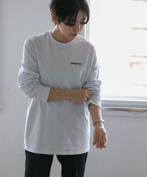 patagonia(パタゴニア)の「patagonia Long-Sleeve P-6 Logo Re-T-Shirts(その他・メンズ・BLK/CNY/GLH/WHI・S/M/L/XL)」の14枚目の写真