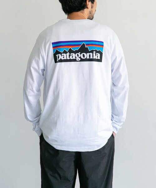 patagonia(パタゴニア)の「patagonia Long-Sleeve P-6 Logo Re-T-Shirts(その他・メンズ・BLK/CNY/GLH/WHI・S/M/L/XL)」の4枚目の写真