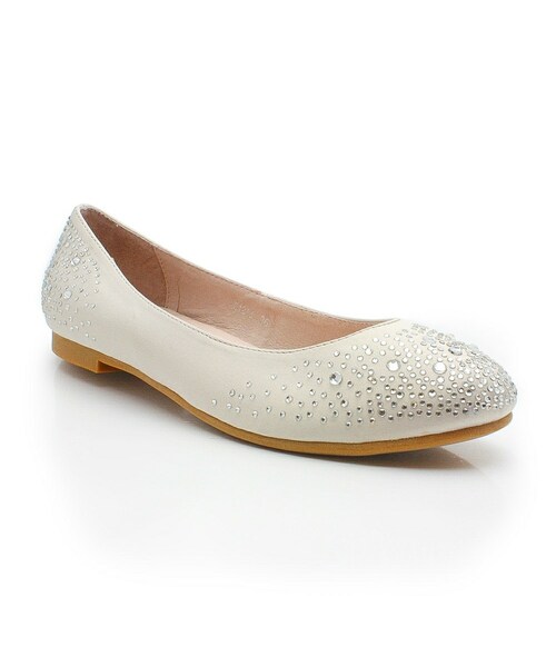 Elisa Litz(エリサリッツ)の「RUTHANN FLATS(その他シューズ・レディース・White/Pink・35-40)」の1枚目の写真