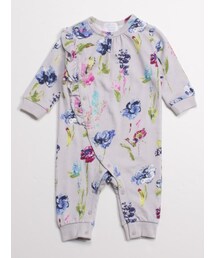 HAKKA BABY（ハッカベビー）の「［ベビー］ペイントフラワープリント裏毛カバーオール（財布/小物・キッズ）」