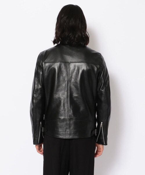 schott(ショット)の「Schott(ショット) NEW SINGLE BREST RIDERS/シングルブレスト ライダース(その他・メンズ・BLACK/NAVY・S/M/L/XL)」の4枚目の写真