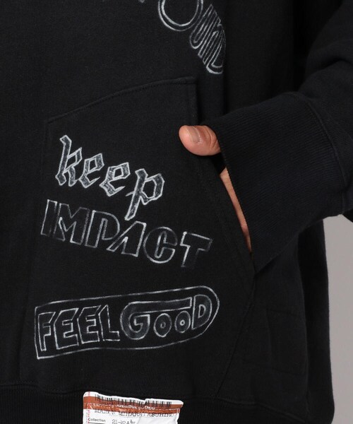 MIHARAYASUHIRO(ミハラヤスヒロ)の「Maison MIHARAYASUHIRO/メゾン ミハラヤスヒロ/WIDE BACK HOODIE(その他・メンズ・WHITE/BLACK・46/48)」の9枚目の写真