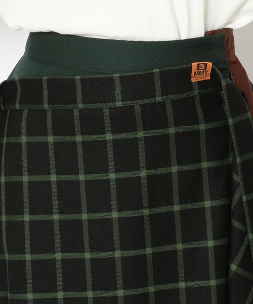 MIHARAYASUHIRO（ミハラヤスヒロ）の「Maison MIHARAYASUHIRO/メゾン ミハラヤスヒロ/3 layer combined skirt（スカート・GREEN・36）」の4枚目の写真