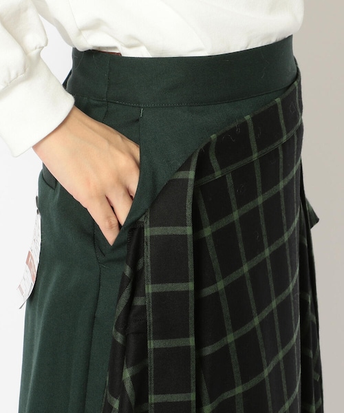 MIHARAYASUHIRO（ミハラヤスヒロ）の「Maison MIHARAYASUHIRO/メゾン ミハラヤスヒロ/3 layer combined skirt（スカート・GREEN・36）」の5枚目の写真