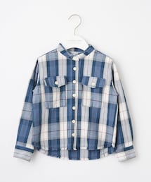 CIAOPANIC TYPY（チャオパニックティピー）の「【KIDS】ヘビーネルチェックフリンジシャツ（シャツ/ブラウス・キッズ）」