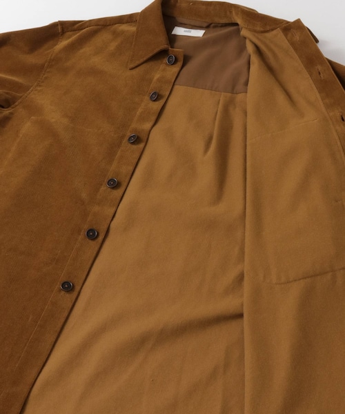 UNFIL（アンフィル）の「unfil shankar corduroy shirt jacket（その他・レディース・lightgreen(WEB限定)/tanbrown・0）」の7枚目の写真