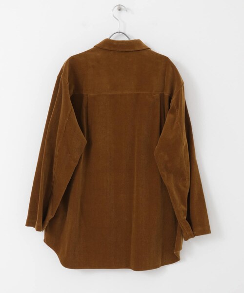 UNFIL（アンフィル）の「unfil shankar corduroy shirt jacket（その他・レディース・lightgreen(WEB限定)/tanbrown・0）」の8枚目の写真