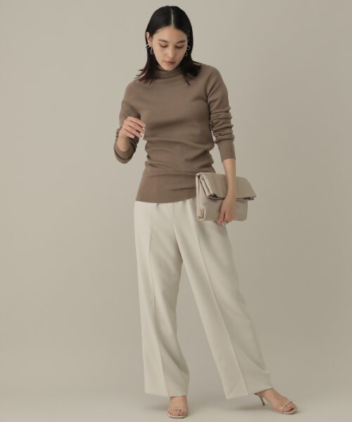 新品未使用⭐︎chaos 18G梳毛クルーネックニットプルオーバーライトベージュ Chaos / カオス | 18G 梳毛 クルーネック ニット プルオーバー