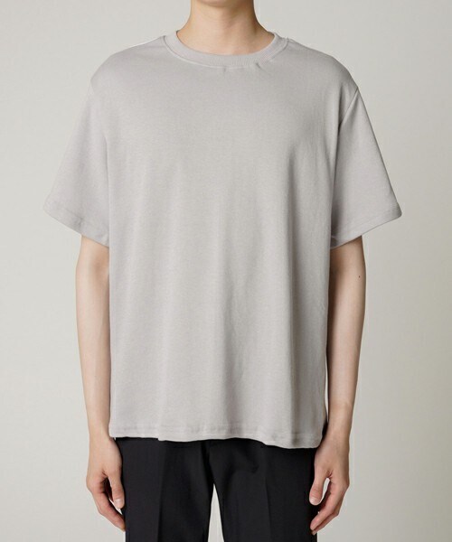 D'MENS by DHOLIC(ディーメンズ)の「ダブルラインTシャツ(Tシャツ/カットソー・メンズ・ホワイト/グレー/パープル/ブラック・S/M/L/XL)」の3枚目の写真
