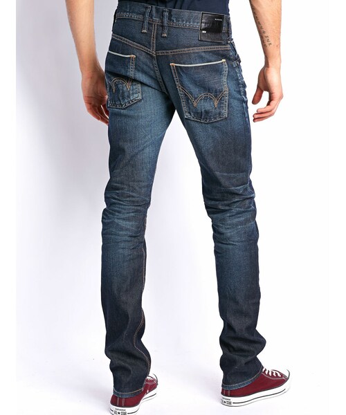 EDWIN(エドウィン)の「Jeans Edwin Sen Sen Black Stretch Skinny Japan Black Selvage Denim, 11 Oz Dark Used(その他・Bleu・Taille 30 (US) Longueur 33/Taille 31 (US) Longueur 33/Taille 32 (US) Longueur 33/Taille 33 (US) Longueur 33/Taille S/Taille M/Taille L/Taille XL)」の4枚目の写真