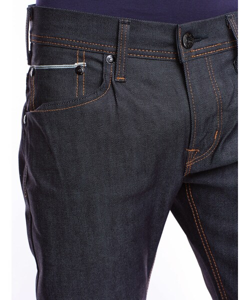 EDWIN(エドウィン)の「Jeans Edwin Sen Sen Black Stretch Skinny Japan Black Selvage Denim, 11 Oz Raw State(その他・Bleu marine・Taille 28 (US) Longueur 33/Taille 29 (US) Longueur 33/Taille 30 (US) Longueur 33/Taille 31 (US) Longueur 33/Taille 32 (US) Longueur 33/Taille 33 (US) Longueur 33/Taille 34 (US) Longueur 33/Taille 36 (US) Longueur 33/Taille S/Taille M)」の3枚目の写真