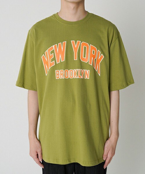 D'MENS by DHOLIC(ディーメンズ)の「ニューヨークTシャツ(Tシャツ/カットソー・メンズ・ホワイト/ブルー/グリーン・ONESIZE)」の2枚目の写真