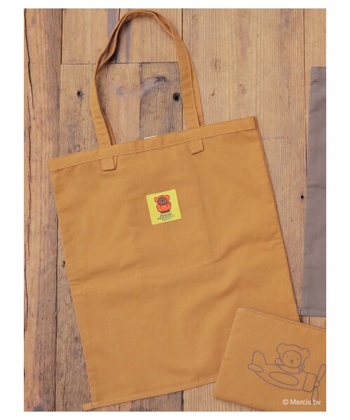 Green　Parks（グリーンパークス）の「■miffy コレクターズサックDickBruna（財布/小物・グレー/マスタード・F）」の4枚目の写真