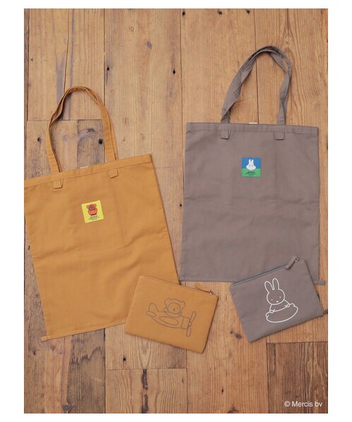 Green　Parks（グリーンパークス）の「■miffy コレクターズサックDickBruna（財布/小物・グレー/マスタード・F）」の7枚目の写真